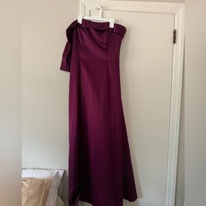 Strapless Purple Gown